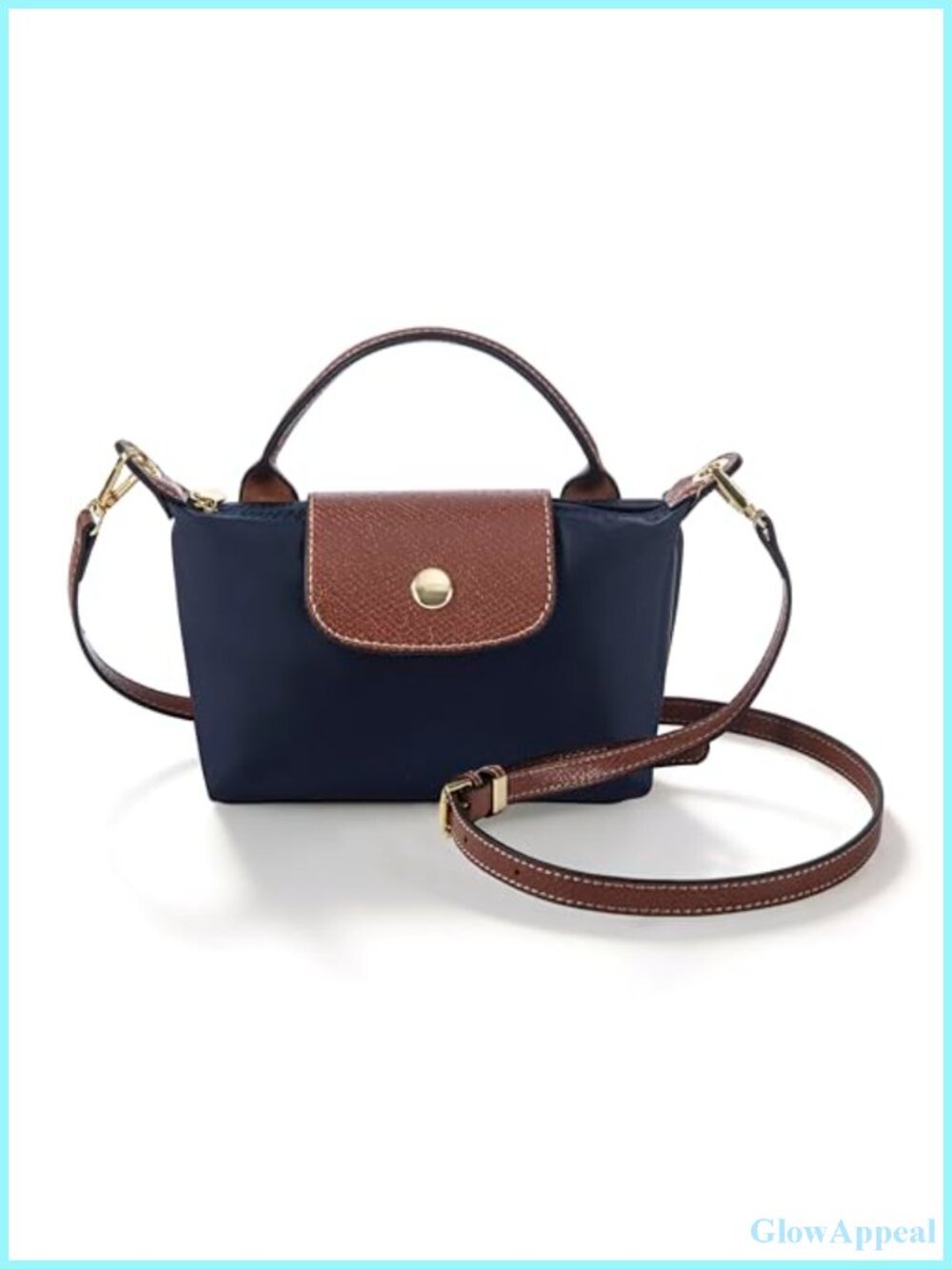 Mini Crossbody Bag Waterproof Nylon Adjustable Strap Satchel